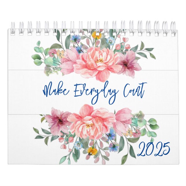 2025 Calendar Floral Make Everyday Count  (Cover)