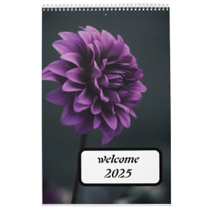 2025 Calendar gardens Flowers 1