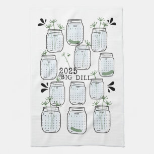 2025 Calendar Kitchen Tea Towel