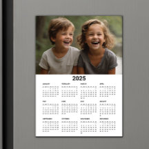 2025 Calendar Modern Minimalist Family Photo Card