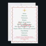 2025 Calendar Nativity Christmas Jesus Religious Holiday Card<br><div class="desc">Do all things to the glory of our Lord! This trendy white Christmas design template with red and green lettering and the Christmas star is a beautiful reminder that Christmas is just another commercial holiday without worshiping Christ and celebrating His miraculous birth. The text includes the following words reflecting the...</div>