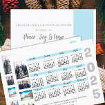 2025 Calendar Photo Corporate Christmas New Year Postcard<br><div class="desc">2025 Calendar Photo Corporate Christmas New Year Postcard . Perfect for sending it to colleagues , co-workers or business clients .This elegant Christmas Note Card has "MERRY CHRISTMAS AND HAPPY NEW YEAR " written in a pretty font along with the Company Name and company logo and the design also includes...</div>