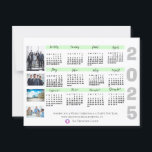 2025 Calendar Photo Corporate Christmas New Year Postcard<br><div class="desc">2025 Calendar Photo Corporate Christmas New Year Postcard . Perfect for sending it to colleagues , co-workers or business clients .This elegant Christmas Note Card has "MERRY CHRISTMAS AND HAPPY NEW YEAR " written in a pretty font along with the Company Name and company logo and the design also includes...</div>
