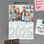 2025 Calendar Photo Custom Colour Christmas Card<br><div class="desc">Send Christmas holiday season and/or New Year greetings with this editable, custom colour magnetic card with one photo and a 2025 year-at-a-glance calendar that your card recipients can use all year. The sample suggests WISHING YOU A WONDERFUL HOLIDAY SEASON AND A HAPPY NEW YEAR in your choice of colours to...</div>