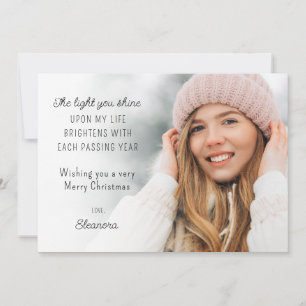 2025 Calendar Photo Motivational Christmas Card