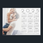 2025 Calendar Photo Overlay Newlywed Wedding Favou<br><div class="desc">2025 Calendar Photo Overlay Newlywed Wedding Favour Card. An idea for a wedding favour for christmas wedding couples, with this 2025 calendar gift for your guests personalised with your favourite photo! Simply swap in your photo with the sample image and personalise your thank you message along the bottom. Your photo...</div>