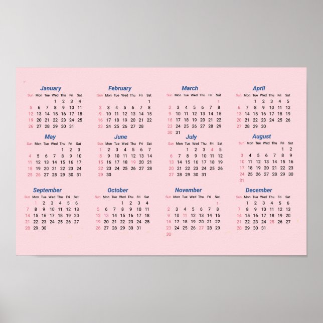 2025 Calendar  Poster (Front)