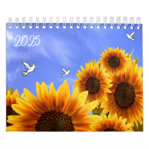 2025 Calendar Sunflower
