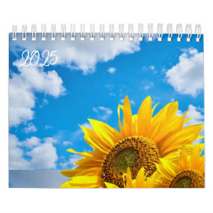 2025 Calendar Sunflower