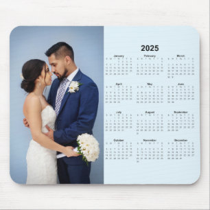2025 Calendar with Custom Photo  Mouse Pad