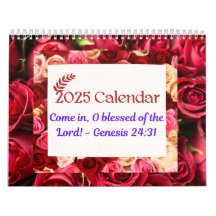 2025 Calendar with Inspirational Bible Verses 