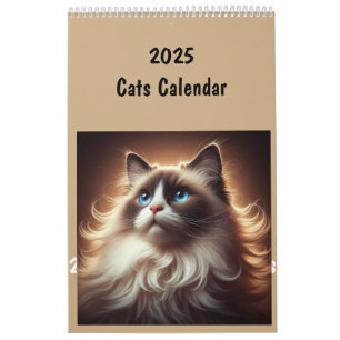 2025 Cats Breed Fun Animals Calendar