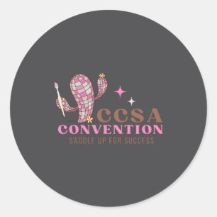 2025 Ccsa Convention _1  Classic Round Sticker