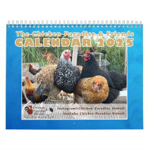 2025 Chicken Paradise Hawaii Calendar チキンパラダイスハワイ
