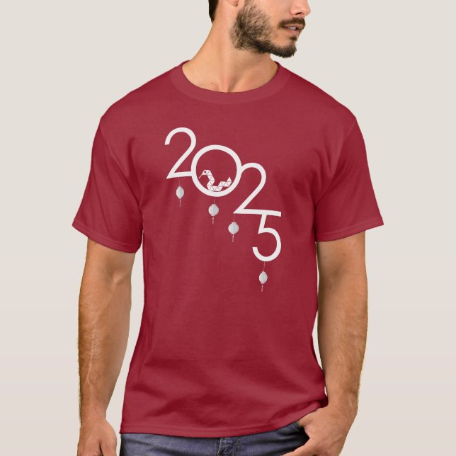 2025 Chinese New Year Origami Snake T-Shirt (Front)