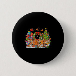 2025 Christmas Festive Celebration Cookie Matching 6 Cm Round Badge