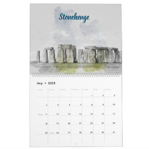 2025 City Sketches Wall Calendar   Hand-Drawn