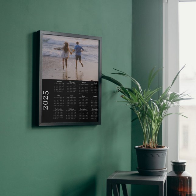 2025 Classic Full Bleed Black Calendar Photo Print (Creator Uploaded)