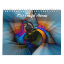 2025 Colourful Abstracts Calendar