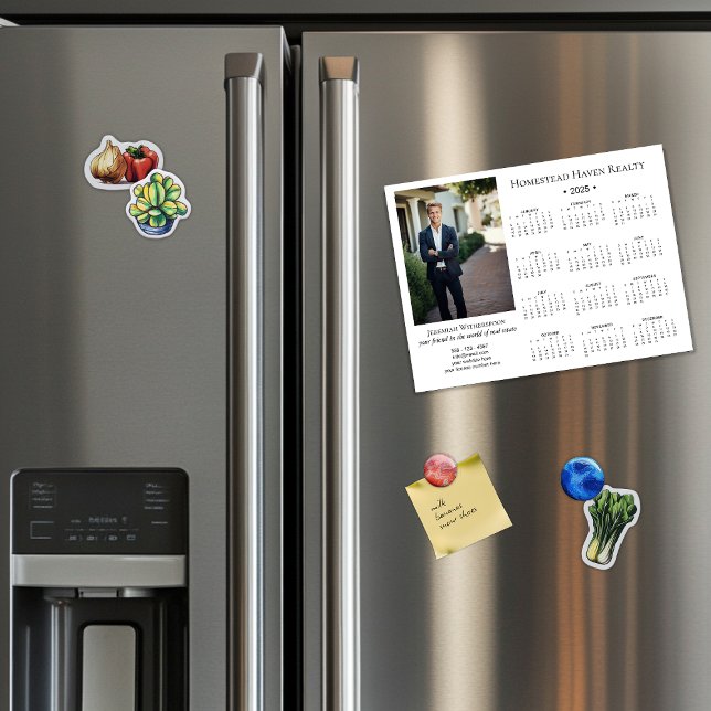 2025 Corporate Magnetic Photo Calendar - White (Creator Uploaded)
