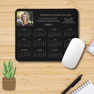 2025 Corporate Photo Calendar -Blk Mouse Pad