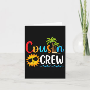 2025 Cousin Crew Summer Vacation Beach Family Trip Card