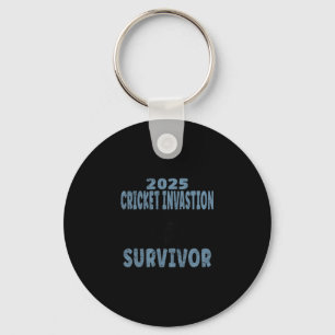 2025 Cricket Invasion Survivor Black Field Cricket Key Ring