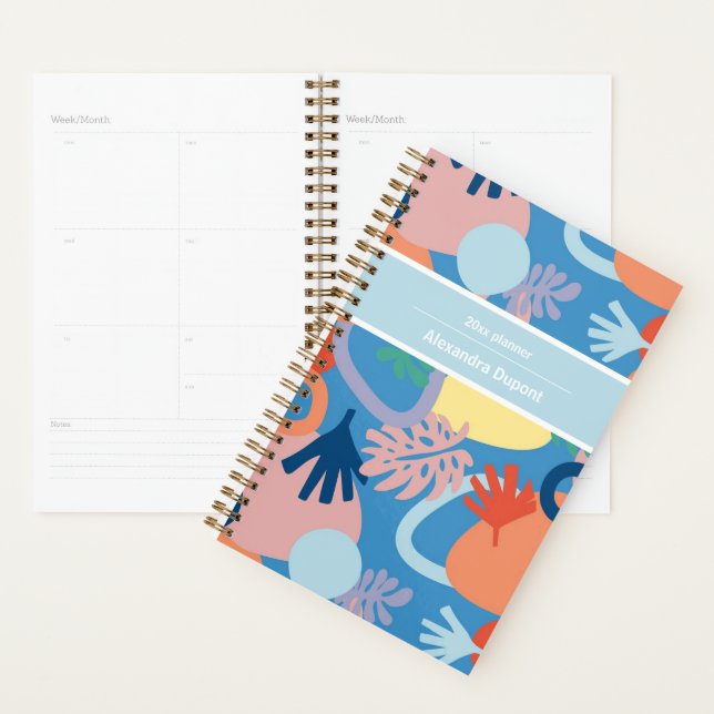 2025 custom name yearly modern colourful planner (Display)