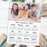 2025 Custom Photo & Family Name 12 Month Calendar Holiday Postcard<br><div class="desc">2025 Yearly Calendar Photo Cards - Send New Year Greetings or include in your Christmas cards, these 5x7 photo calendar cards are perfect as Christmas and New Year cards to family and friends. Perfect to highlight or circle special family dates, anniversaries, birthdays, and reunions. Personalise these full year photo calendar...</div>