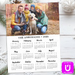 2025 Custom Photo Modern Family 12 Month Calendar Magnetic Dry Erase Sheet<br><div class="desc">Introducing the 2025 Magnetic Dry Erase Calendar Card—a perfect blend of modern design and practicality for the busy household. This innovative calendar features a sleek, magnetic dry erase sheet that adheres effortlessly to any metal surface, ensuring you never miss an important date. With a full 12-month layout on each card,...</div>