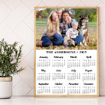 2025 Custom Photo Modern Year 12 Month Calendar Poster<br><div class="desc">Introducing the 2025 Family & Pets Calendar Poster – the perfect blend of organisation and heartwarming imagery for your home! This full-year, 12-month calendar offers a convenient "year at a glance" format, making it easy to keep track of important dates and events at a single glance. This custom calendar poster...</div>