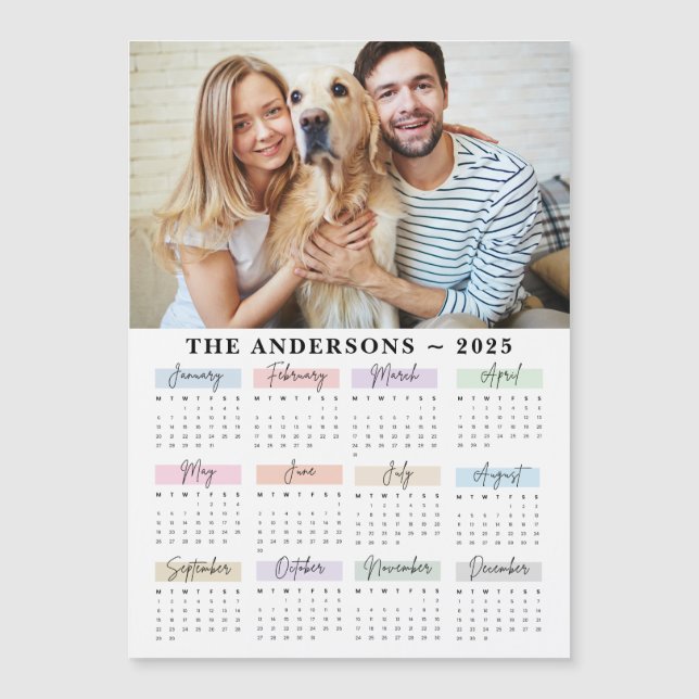 2025 Custom Photo Pet Puppy Dog Magnetic Invitation (Front)