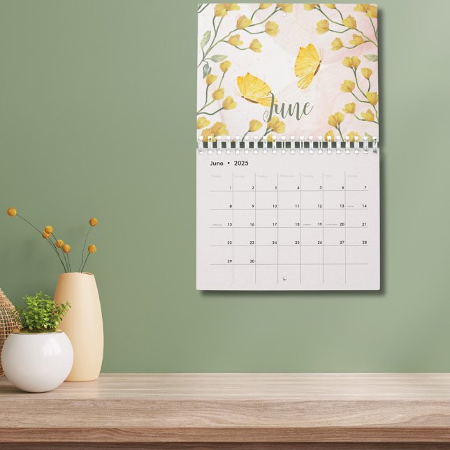 2025 Custom Watercolor Florals Calendar  (Creator Uploaded)