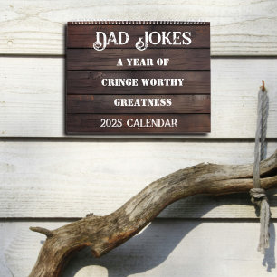 2025 Dad Jokes Calendar-Wood Humourous Gift for Da Calendar