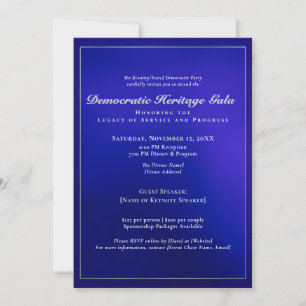 2025 Democratic Party Heritage Gala Fundraising Invitation