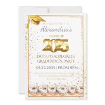 2025  Doughnuts and Degrees Graduation Invitation