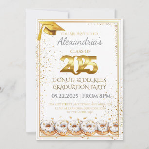 2025  Doughnuts and Degrees Graduation Invitation