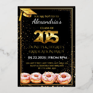 2025 Doughnuts and Degrees Graduation Invitation