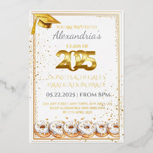 2025 Doughnuts and Degrees Graduation Invitation