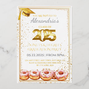 2025 Doughnuts and Degrees Graduation Invitation