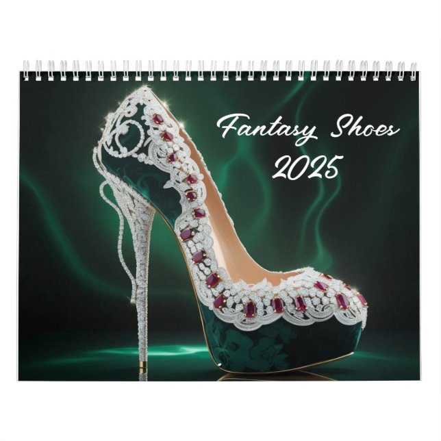 2025 elegant Calendar Fantasy Shoes  (Cover)
