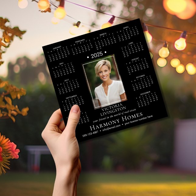 2025 Elegant Custom Magnetic Business Calendar/Blk (Creator Uploaded)