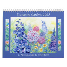2025 Enchanted Gardens 12-month Calendar