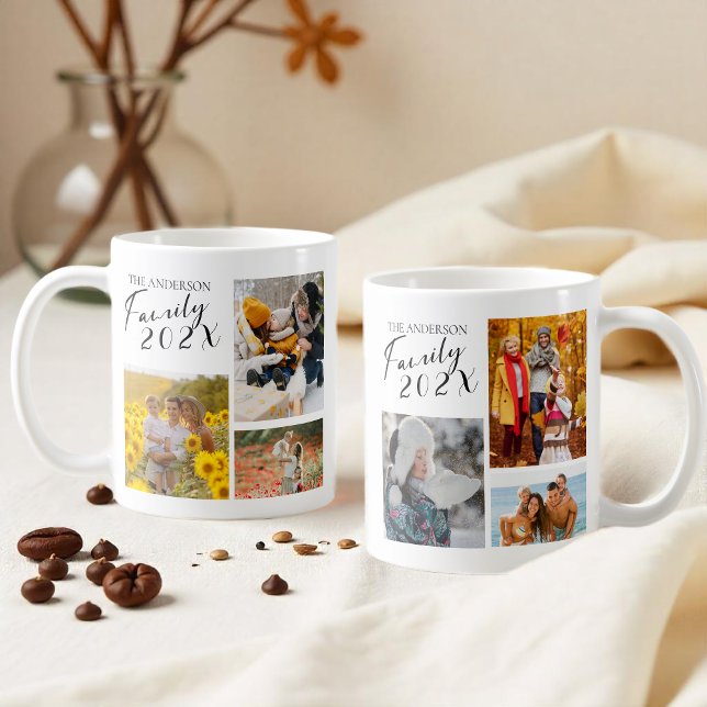 2025 Family Custom Photo Collage  Coffee Mug (Creator Uploaded)