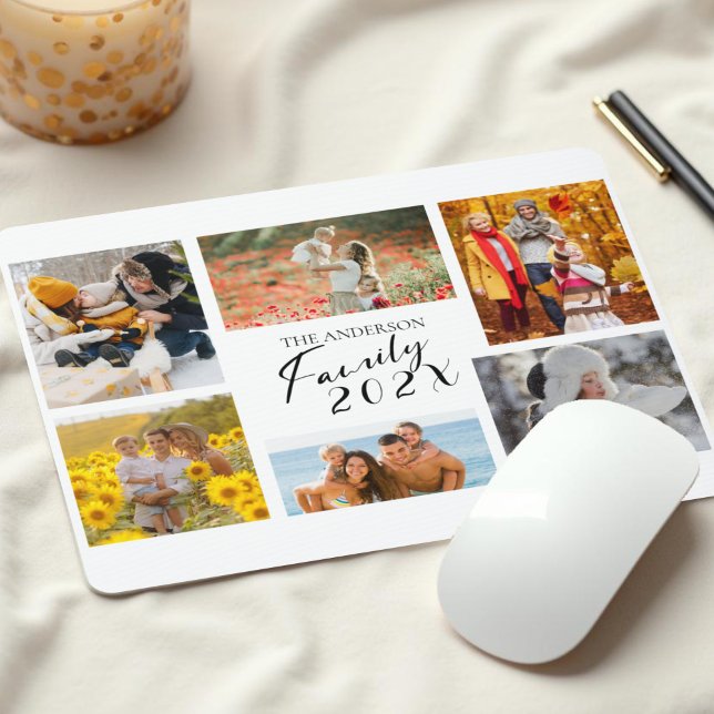 2025 Family Custom Photo Collage  Mouse Pad (Creator Uploaded)