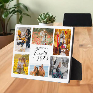 2025 Family Custom Photo Collage Plaque
