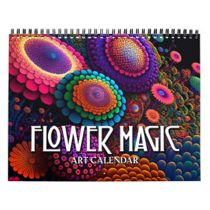 2025 Flower Magic Stylised Flowers Art Calendar