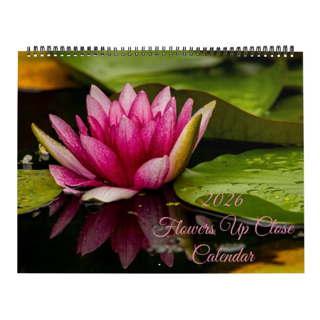 2025 Flowers Up Close Wall Calendar (Cover)