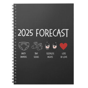2025 Forecast Mum To Be New Year Notebook