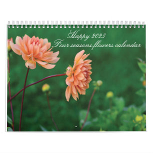 2025 Four Seasons flowers calendar